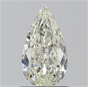 Natural Diamond 0.93 Carats, Pear with  Cut, L Color, SI2 Clarity and Certified by GIA
