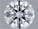 Lab Grown Diamond 1.01 Carats, Round with Ideal Cut, D Color, VVS1 Clarity and Certified by IGI