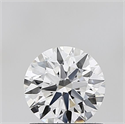Lab Grown Diamond 1.08 Carats, Round with Ideal Cut, E Color, VS1 Clarity and Certified by IGI