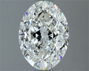 Foto Diamante Natural 1.71 quilates, Ovalado , Color H, claridad VVS1 y certificado GIA de
