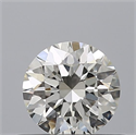 Natural Diamond 0.40 Carats, Round with Excellent Cut, H Color, VVS2 Clarity and Certified by IGI