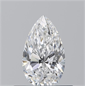 Natural Diamond 0.51 Carats, Pear with  Cut, E Color, VS1 Clarity and Certified by GIA