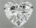 Natural Diamond 0.54 Carats, Heart with  Cut, G Color, SI1 Clarity and Certified by GIA