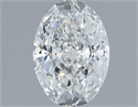 Natural Diamond 1.01 Carats, Oval with  Cut, G Color, SI1 Clarity and Certified by GIA