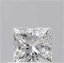 Natural Diamond 0.40 Carats, Princess with  Cut, D Color, VS2 Clarity and Certified by GIA