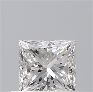 Picture of Natural Diamond 0.40 Carats, Princess with  Cut, D Color, VS2 Clarity and Certified by GIA