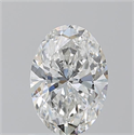 Natural Diamond 1.01 Carats, Oval with  Cut, F Color, SI1 Clarity and Certified by GIA