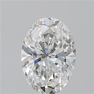 Picture of Natural Diamond 1.01 Carats, Oval with  Cut, F Color, SI1 Clarity and Certified by GIA