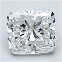 Diamante Natural 5.01 quilates, Del cojín , Color E, claridad SI1 y certificado GIA