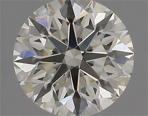 Picture of Natural Diamond 0.91 Carats, Round with Excellent Cut, K Color, VS2 Clarity and Certified by IGI