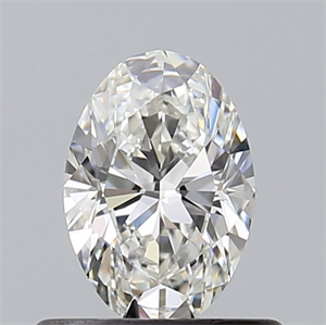 Picture of Natural Diamond 0.50 Carats, Oval with  Cut, H Color, VVS2 Clarity and Certified by GIA