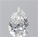 Natural Diamond 0.70 Carats, Pear with  Cut, E Color, VVS1 Clarity and Certified by GIA