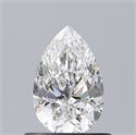 Diamante Natural 0.62 quilates, De pera , Color E, claridad VVS2 y certificado GIA