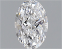 Natural Diamond 0.41 Carats, Oval with  Cut, D Color, VS2 Clarity and Certified by GIA