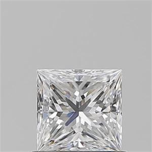 Picture of Natural Diamond 0.71 Carats, Princess with  Cut, D Color, VS2 Clarity and Certified by GIA
