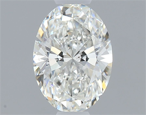 Foto Diamante Natural 0.50 quilates, Ovalado , Color H, claridad SI1 y certificado GIA de