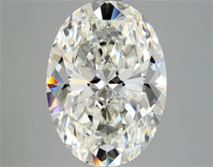 Picture of Natural Diamond 4.71 Carats, Oval with  Cut, H Color, VVS2 Clarity and Certified by GIA