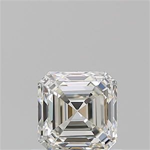 Picture of Natural Diamond 0.72 Carats, Asscher with  Cut, J Color, VVS2 Clarity and Certified by GIA