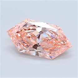 Picture of Lab Grown Diamond 3.03 Carats, HEXAGONAL with  Cut, Fancy Vivid Pink Color, VVS2 Clarity and Certified by IGI