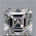 Natural Diamond 0.63 Carats, Asscher with  Cut, G Color, SI1 Clarity and Certified by GIA