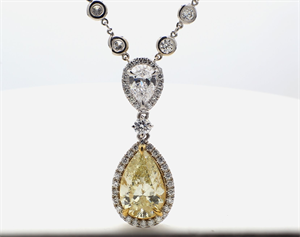 Picture of Natural Diamond 1.01 Carats, Pear with  Cut, D Color, SI2 Clarity and Certified by GIA