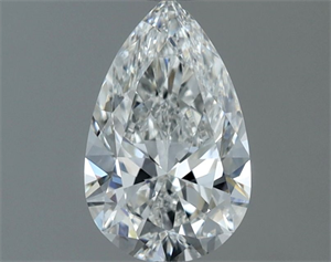 Picture of Natural Diamond 0.50 Carats, Pear with  Cut, F Color, VVS1 Clarity and Certified by GIA