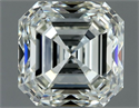 Natural Diamond 1.03 Carats, Asscher with  Cut, I Color, IF Clarity and Certified by IGI