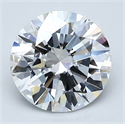 Natural Diamond 2.01 Carats, Round with Excellent Cut, D Color, VS1 Clarity and Certified by GIA