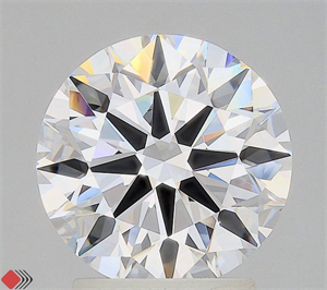Picture of Lab Grown Diamond 2.45 Carats, Round with Ideal Cut, D Color, IF Clarity and Certified by IGI