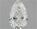 Natural Diamond 0.41 Carats, Pear with  Cut, H Color, VVS1 Clarity and Certified by GIA