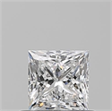 Natural Diamond 0.60 Carats, Princess with  Cut, E Color, VVS1 Clarity and Certified by GIA