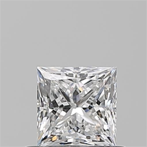Picture of Natural Diamond 0.60 Carats, Princess with  Cut, E Color, VVS1 Clarity and Certified by GIA