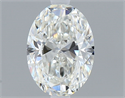 Natural Diamond 0.41 Carats, Oval with  Cut, H Color, VVS1 Clarity and Certified by GIA
