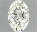 Natural Diamond 0.43 Carats, Oval with  Cut, I Color, VVS2 Clarity and Certified by IGI