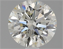 Diamante Natural 1.51 quilates, Redondo , Color K, claridad VVS2 y certificado GIA