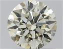 Natural Diamond 0.60 Carats, Round with Excellent Cut, M Color, VVS1 Clarity and Certified by GIA