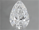 Diamante Natural 0.57 quilates, De pera , Color D, claridad VVS2 y certificado GIA