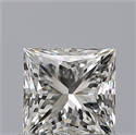Natural Diamond 0.53 Carats, Princess with  Cut, G Color, VVS1 Clarity and Certified by GIA