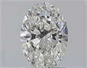 Natural Diamond 0.90 Carats, Oval with  Cut, G Color, VS2 Clarity and Certified by GIA