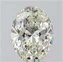 Natural Diamond 1.51 Carats, Oval with  Cut, J Color, SI1 Clarity and Certified by IGI