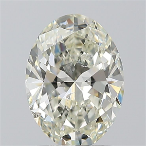 Picture of Natural Diamond 1.51 Carats, Oval with  Cut, J Color, SI1 Clarity and Certified by IGI