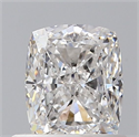 Natural Diamond 0.80 Carats, Cushion with  Cut, F Color, VS2 Clarity and Certified by GIA