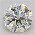 Lab Grown Diamond 3.02 Carats, Round with Ideal Cut, J Color, VS1 Clarity and Certified by IGI