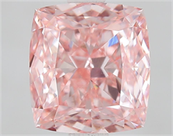 Picture of Lab Grown Diamond 2.01 Carats, CUSHION MODIFIED with  Cut, Fancy Vivid Pink Color, VS1 Clarity and Certified by IGI