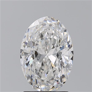 Picture of Natural Diamond 2.01 Carats, Oval with  Cut, E Color, VS2 Clarity and Certified by GIA