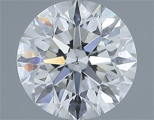Picture of Natural Diamond 1.01 Carats, Round with Excellent Cut, G Color, SI2 Clarity and Certified by GIA