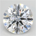 Lab Grown Diamond 2.41 Carats, Round with Excellent Cut, D Color, VVS1 Clarity and Certified by GIA