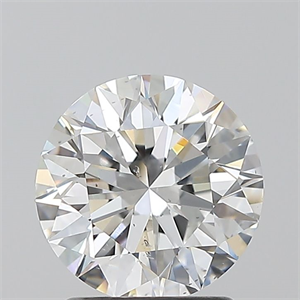 Foto Diamante Natural 1.70 quilates, Redondo , Color F, claridad SI1 y certificado GIA de