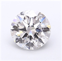 Lab Grown Diamond 1.25 Carats, Round with Ideal Cut, G Color, SI1 Clarity and Certified by IGI