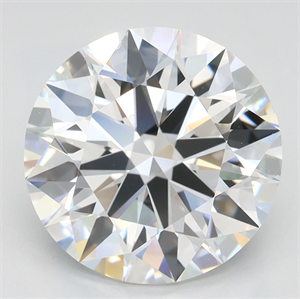 Picture of Lab Grown Diamond 3.13 Carats, Round with Ideal Cut, D Color, VVS1 Clarity and Certified by IGI